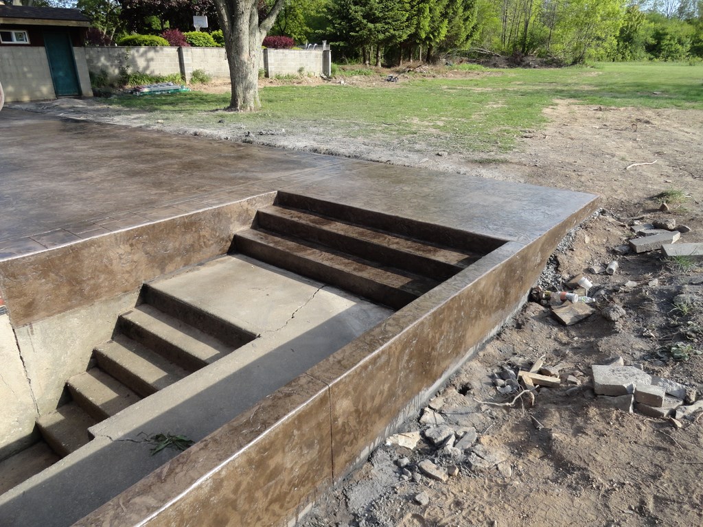 concrete steps